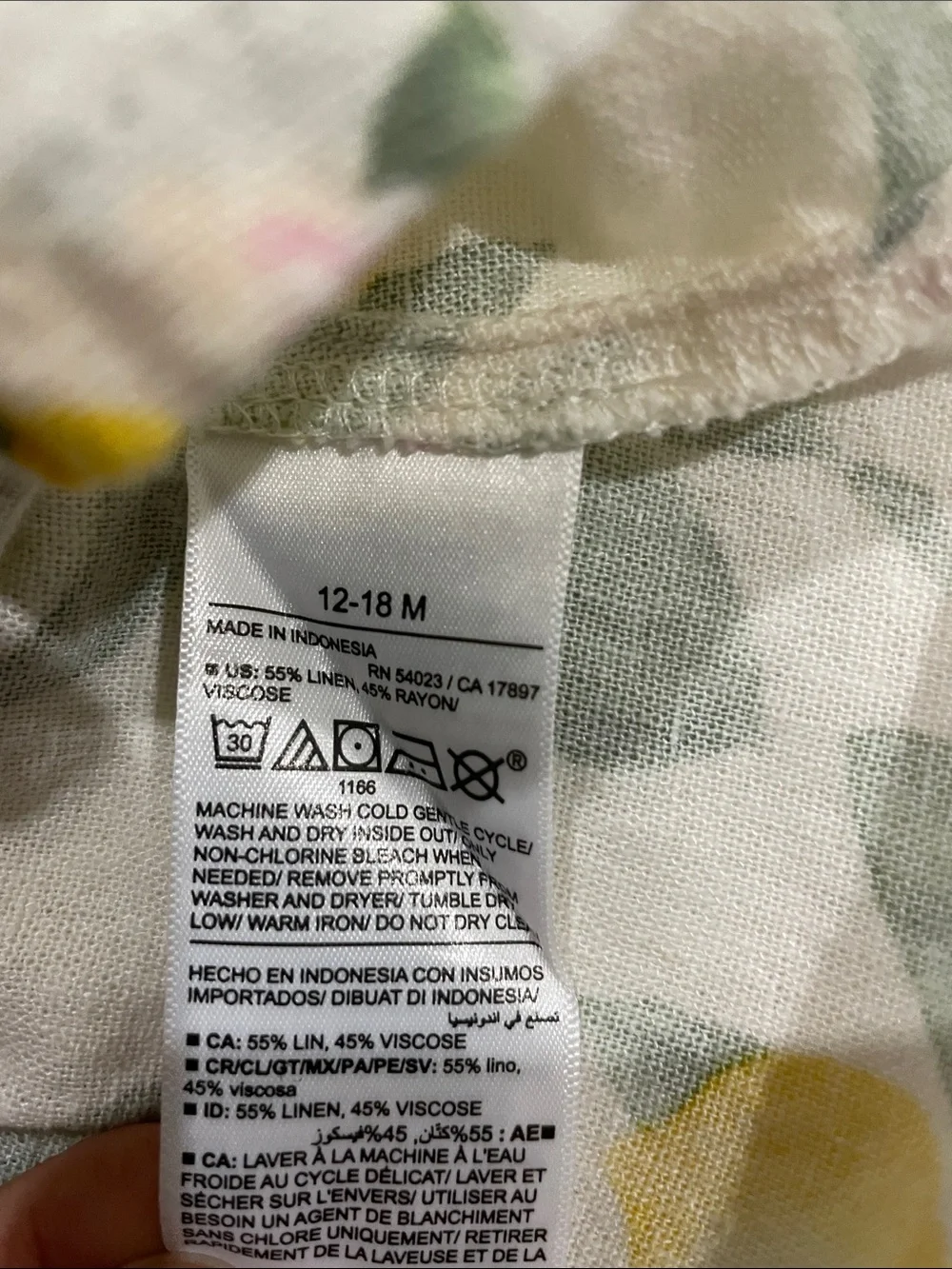 Old Navy Linen Blend Lemon Dress